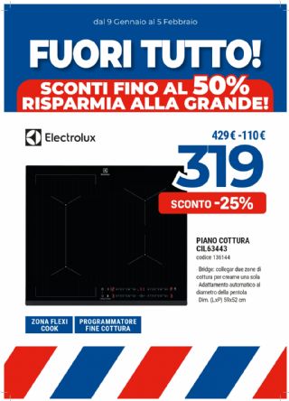 PIANO COTTURA INDUZIONE ELCTROLUX CIL63443